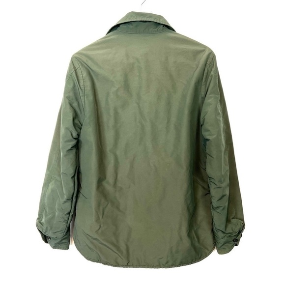 Jack Spade Green Utility Jacket Pockets Button Front Medium - Picture 10 of 12